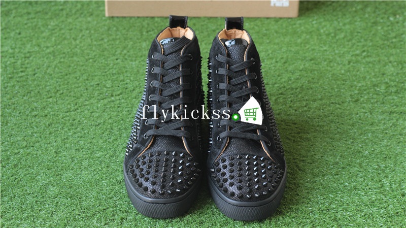 Christian Louboutin Flat Spikes Sneaker High Top